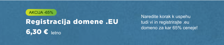 Registracija EU domene